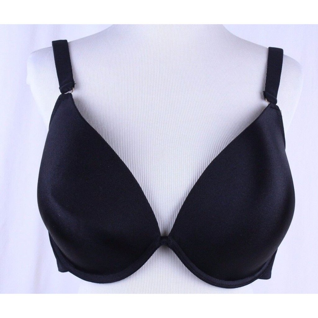 Ambrielle 44ddd Black Plunge Padded Bra Convertible Strap